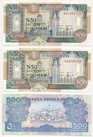Szomália 1991. 50Sch (2x) + 2008. 500Sch T:I
Somalia 1991. 50 Schillings (2x) + 2008. 500 Schillings C:UNC - Ohne Zuordnung