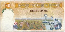 Tunézia, 1997. 30D T:III 
Tunisia 1997. 30 Dinars C:F
Krause 89 - Sin Clasificación