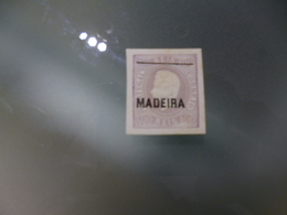 MADEIRA - REIMPRESSAO DE 1885 C/TRAÇO FINO - D.LUIS I FITA CURVA N/ DENTEADO - Proofs & Reprints