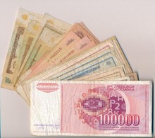 Vegyes 138db-os Jugoszláv és Szovjet Bankjegy Tétel T:I-III-
Mixed 138pcs Of Yugoslavian And Soviet Banknotes C:UNC-VG - Ohne Zuordnung