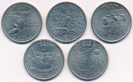 Amerikai Egyesült Államok 2002. 1/4$ '50 állam - Indiana, Mississippi, Louisiana, Tennessee, Ohio' Cu-Ni (5xklf) T:1-,2
 - Ohne Zuordnung