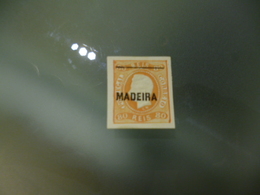 MADEIRA - REIMPRESSAO DE 1885 C/TRAÇO FINO - D.LUIS I FITA CURVA N/ DENTEADO - Proofs & Reprints