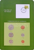 Ausztrália 1982-1983. 1c - 50c (6xklf), 'Coin Sets Of All Nations' Forgalmi Szett Felbélyegzett Kartonlapon T:1,1- 
Aust - Non Classés