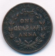 Brit-India / Kelet-Indiai Társaság 1835. 1/4A Cu T:2,2- 
British India / East India Company 1835. 1/4 Anna Cu C:XF,VF - Non Classés