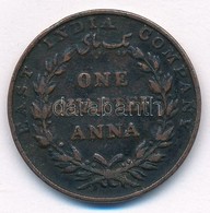 Brit-India / Kelet-Indiai Társaság 1835. 1/4A Cu T:2,2- 
British India / East India Company 1835. 1/4 Anna Cu C:XF,VF - Ohne Zuordnung