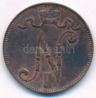 Finnország 1899. 5p Cu 'II. Miklós' T:2 Ph.
Finland 1899. 5 Pennia Cu 'Nicholas II' C:XF Edge Error
Krause KM#15 - Ohne Zuordnung