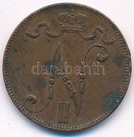 Finnország 1916. 5p Cu 'II. Miklós' T:2 Ph.
Finland 1916. 5 Pennia Cu 'Nicholas II' C:XF Edge Error
Krause KM#15 - Ohne Zuordnung