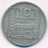 Franciaország 1932. 10Fr Ag T:2- Patina 
France 1932. 10 Francs Ag C:VF Patina 
Krause KM#878 - Ohne Zuordnung