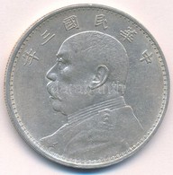 Kína 1914. 1$ (1Y) Ag 'Yüan Shihkai' 6 Karakter (26,96g) T:2
China 1914. 1 Dollar (1 Yuan) Ag 'Yüan Shihkai' 6 Character - Ohne Zuordnung