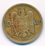 Románia 1930. 10L Ni-sárgaréz T:2 
Romania 1930. 10 Lei Ni-Brass C:XF - Non Classés