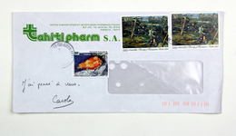 Enveloppe 1997 Papeete, Tahiti Pharm, Affr. 70 F  YT 499 Bocage à Punaauia, YT 503 Coquillage - Cartas & Documentos