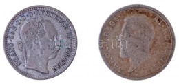 Vegyes: Ausztria 1872. 10kr Ag + Románia 1912. 50b Ag T:2,2-,3
Mix: Austria 1872. 10 Kreuzer Ag + Romania 1912. 50 Bani  - Ohne Zuordnung