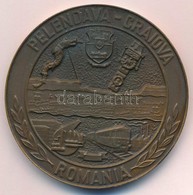 Románia DN 'Pelendava - Craiova' Br Emlékérem (60mm) T:2
Romania ND 'Pelendava - Craiova' Br Commemorative Medal (60mm)  - Zonder Classificatie