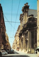 Cartolina Trapani Corso Vittorio Emanuele Chiesa Del Collegio 1967 Segni - Trapani