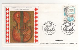 Enveloppe Premier Jour D'émission Du Timbre Yvert N° 1777 " Fondation Du Prince Pierre " Du 26/04/1991 - Covers & Documents