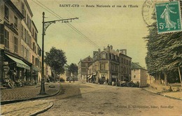 YVELINES  SAINT CYR  Route Nationale Et Route De L'école - St. Cyr L'Ecole