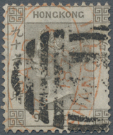 China: 1872, Vermilion "SHANGHAI / 23 JLY 1872 / POSTAGE PAID" On Hong Kong, 1866/71, QV Wmk. Crown - Sonstige & Ohne Zuordnung