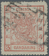 China: 1882, Large Dragon Large Margin 3 Ca. Brownish Red With Large Seal Of Tientsin, RC (Michel Ca - Otros & Sin Clasificación