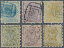 China: 1885, Two Complete Sets Of The Small Dragons, Used With Tientsin Seal Cancels And Customs Dat - Sonstige & Ohne Zuordnung