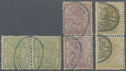 China: 1888, Customs Small Dragon Issue, 2 Complete Sets Of 3 In Horizontal And Vertical Pairs, Perf - Sonstige & Ohne Zuordnung