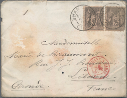 China: 1891, Blue "I.G. OF CUSTOMS PEKING FE 7 91" On Reverse Of Cover Via "CUSTOMS  SHANGHAI FEB 23 - Sonstige & Ohne Zuordnung