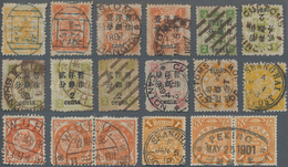 China: 1894/1902, Used Selection Of Clear Postmarks On Dowager (2), Cents Surcharges (9), Tokyo Prin - Autres & Non Classés