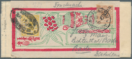 China: 1897, ½ C On 3 C. Tied By Oval "KIAOCHOW MAY 15 1900" In Combination W. German Offices 3 Pf. - Autres & Non Classés