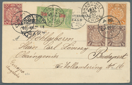 China: 1898, Coiling Dragon 1/2 C. (/2), 1 C. And 2 C. Tied Bilingual Dater "CHEFOO 17 JUL 01" To Pp - Sonstige & Ohne Zuordnung