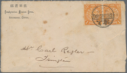 China: 1898, Tsingtau Chinese P. O. Tombstone Postmark Dated 1900: Tsingtau Chinese P. O. Tombstone - Autres & Non Classés