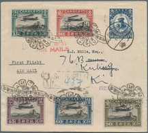 China: 1929, Revised Air Mail Set And Unification 10 C. Tied Propeller Shape Commemorative Dater "Sh - Autres & Non Classés