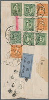 China: 1936/43, Three Covers: Internal Air Mail Cover 39 F. Rate Canc. Bilingual "SANHWEI 25.11.28" - Sonstige & Ohne Zuordnung