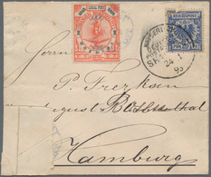 China - Shanghai: 1893 Combination Cover 2 C. Red Local Post Shanghai With Local Post Pmk. In Combin - Otros & Sin Clasificación