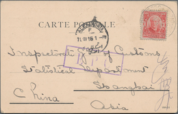 China - Incoming Mail: 1913/16, To IMC Statistical Department Shanghai, Used Stationery Cards From U - Autres & Non Classés