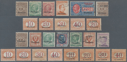 China - Fremde Postanstalten / Foreign Offices: Italy, 1917/19, Assortment Of 32 Different Mint/used - Autres & Non Classés