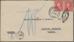 China - Fremde Postanstalten / Foreign Offices: USA, 1919, Cover To Mannheim/Germany W. USA Unovpt. - Autres & Non Classés