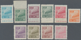 China - Volksrepublik: 1950, Tiananmen Definitives R4, Mint No Gum As Issued, Partially With Margins - Covers & Documents