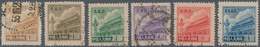 China - Volksrepublik: 1951, Tiananmen Difinitives (R5), Set Of 6, Used, Michel 100 ($10,000) Thinne - Lettres & Documents
