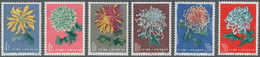 China - Volksrepublik: 1960, Chrysanthemum I-III, Cpl. Unused (regummed) Sets, One Single Stamp Is U - Briefe U. Dokumente