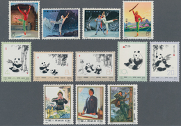 China - Volksrepublik: 1973, 3 Complete Sets, Including Revolutionary Ballets (N53/N56), Panda (N57/ - Briefe U. Dokumente