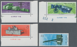 China - Volksrepublik: 1974, Industrial Production (N78/N81), Complete Set Of 4, MNH, Mostly With Im - Lettres & Documents