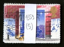 Grande Bretagne - Great Britain - Großbritannien Lot 1988 Y&T N°1359 - Michel N°1181 (o) - Lot De 5 Timbres - Volledige & Onvolledige Vellen