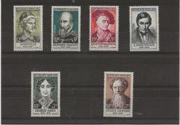 SERIE CELEBRITES N° 1108 A 1113  NEUF SANS CHARNIERE - COTE : 25 € - Nuovi