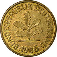 Monnaie, République Fédérale Allemande, 5 Pfennig, 1986, Munich, TTB, Brass - 5 Pfennig