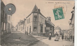 51 - Carte Postale Ancienne De SEZANNE  Rue Haute Et Rue De Paris - Sezanne