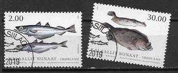 Groënland 2019, N° 784/785 Oblitérés Poissons - Used Stamps