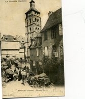 19 -  Corrèze -   Beaulieu Corrèze Illustrée  -place Du Marché - Sonstige & Ohne Zuordnung