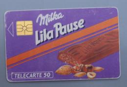 091, Télécarte Publique Milka Lila Pause 50U - 1990
