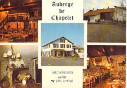 64 - ARCANGUES : L'AUBERGE De CHAPELET ( Restaurant ) CPSM Village (3.160 H) Dentelée Noir Blanc GF - Pas De Calais - Other & Unclassified
