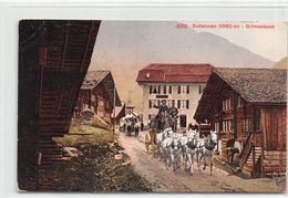 Guttannen Griselpost - Diligence - Attelage - Chevaux - Rare - Guttannen