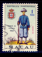 ! ! Macau - 1966 Soldiers Military Uniforms 1Pt - Af. 413 - Used - Gebraucht